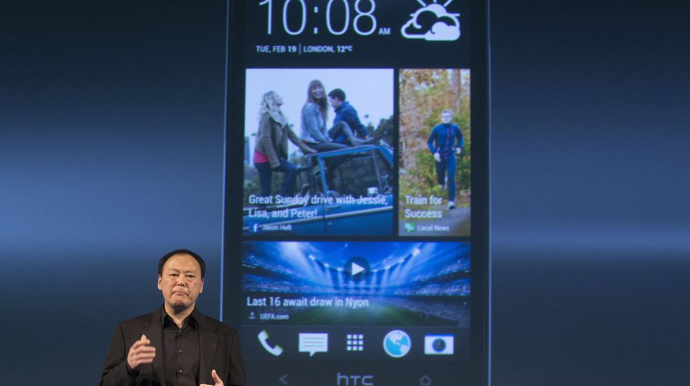 HTCs toppsjef, Peter Chou,er under hardt press for å levere en telefon som kan få overskuddet tilbake for den hardt pressede taiwanske mobilprodusenten. Tirsdag avduket han flaggskipet One i London.