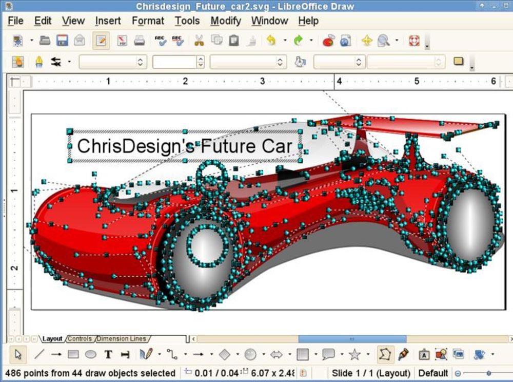 SVG-redigering er blant nyhetene i LibreOffice 3.3.