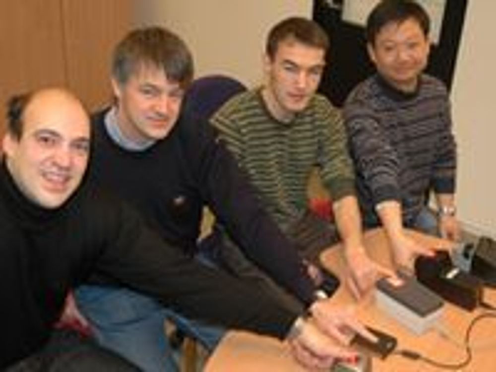 Bilde f.v: Patrick Bours, Christoph Busch, Davrondzhon Gafurov og Bian Yang. 