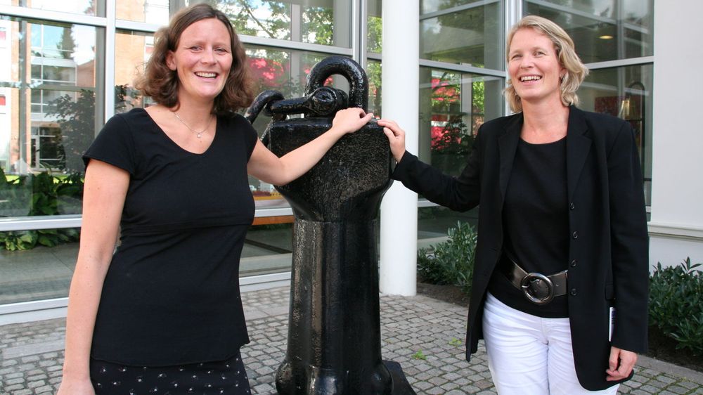 Vibeke Fantoft (f.v) og Cecilie B. Heuch i Det Norske Veritas. 