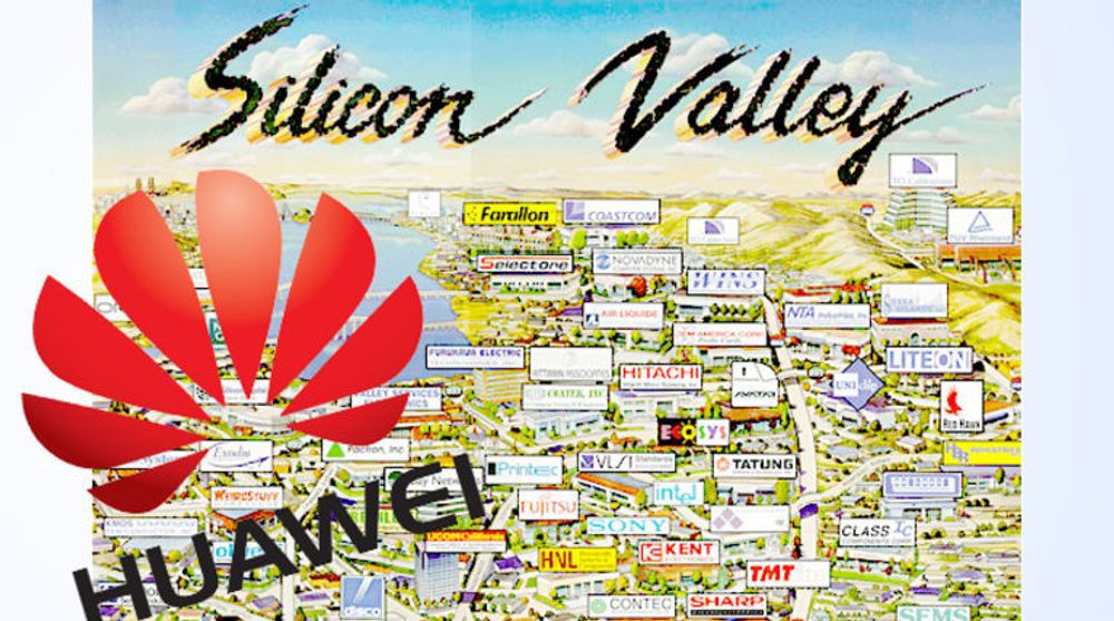 Huawei satser på tett forretningssamkvem med Silicon Vally for å bygge opp støtte mot politisk motiverte hindringer. Håpet er å konkurrere om anbud fra store tele- og nettoperatører, noe myndighetene hittil har greid å avverge.