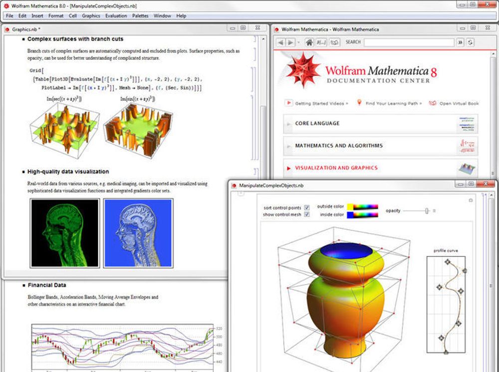Interaktiv visualisering av funksjonsdata i Mathematica 8.