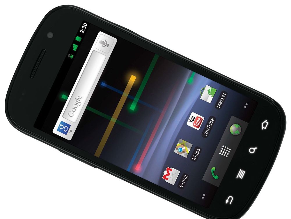 Google og Samsungs Nexus S.