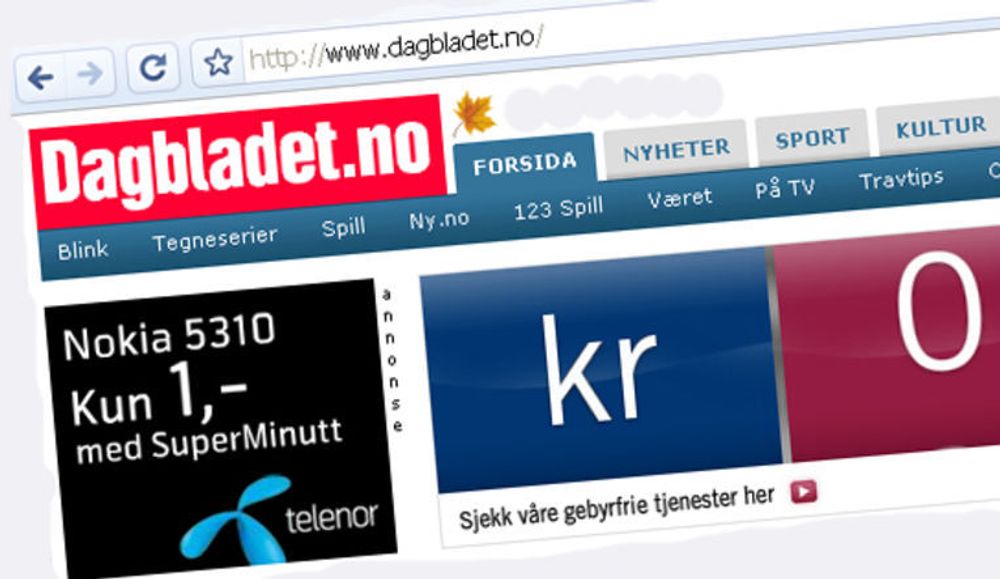 Dagbladet.no er en av nettavisene som klarer seg godt selv om annonsemarkedet opplever en nedtur. September var nettavisens beste annonsemåned noensinne.