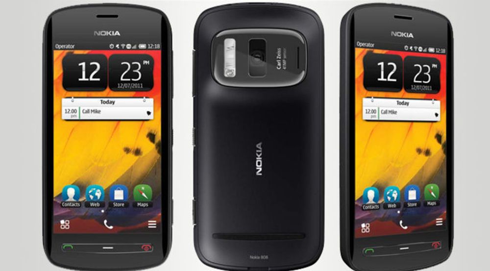 Nokia 808 PureView ble lansert i februar i år: Den Symbian-baserte mobilen har et 41 megapiksel kamera med Carl Zeis-optikk.