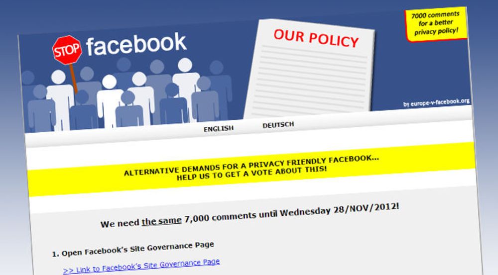 Den østerrikske jusstudenten Max Schrems har lansert en ny kampanje mot Facebook, for å tvinge gjennom en avstemning om de foreslåtte endringene.
