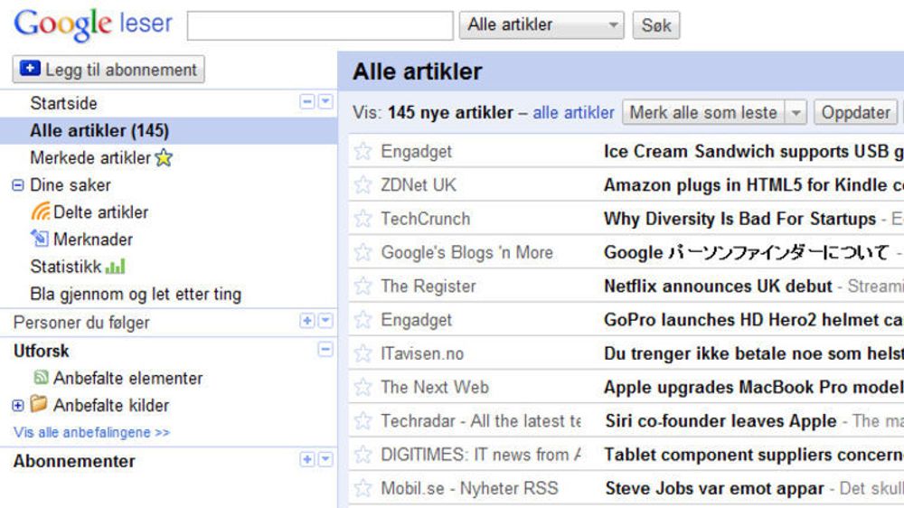 Google Reader/Leser skal få mer felles delingsfunksjonalitet med Google+.