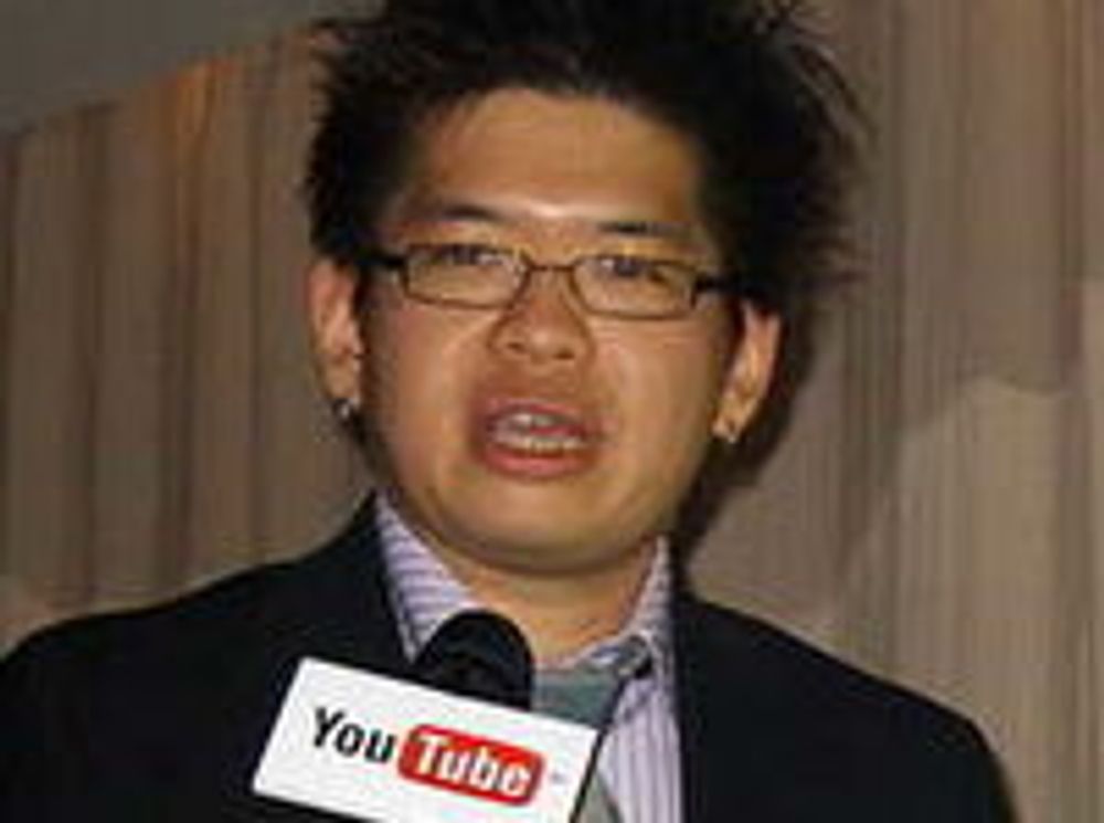 Steve Chen, på pressekonferanse i Taiwan i 2007. (foto: Rico Shen)