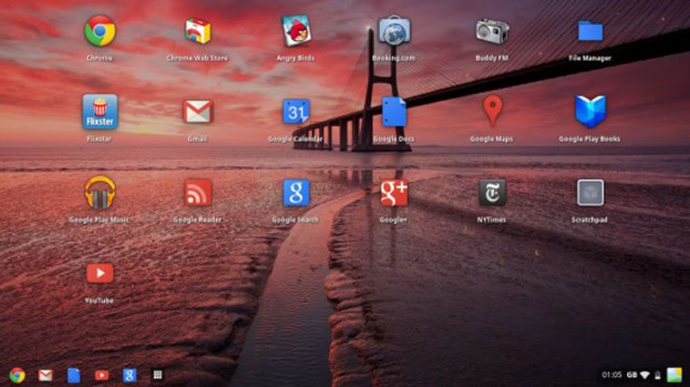 Chrome OS får et maskinvareaksesllerert vindussystem, med støtte for både overlappende vinduer og bakgrunnsbilder.