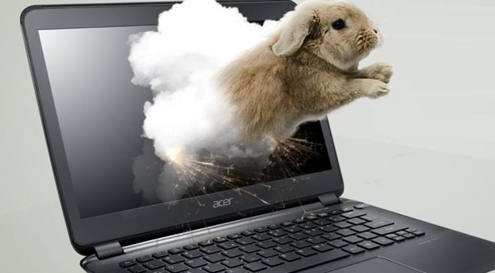 Acer er blant pc-leverandørene som gjør det spesielt godt i Norge. I bildet vises selskapet Aspire S5 Ultrabook.