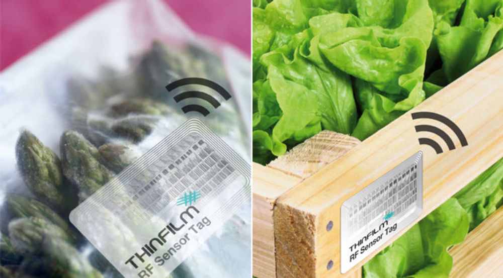 Produsenter skal kunne bruke Thinfilm-sensorer til å merke alle typer emballasje for lett fordervelige matvarer. Sensorene samler opp data om miljøfaktorer som støt og temperatur, og avleses trådløst.