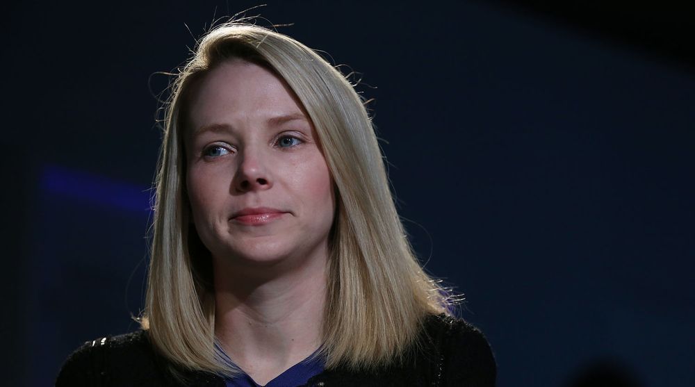 Toppsjef Marissa Mayer i Yahoo, her fotografert på Verdens økonomiske forum i Davos tidligere denne uken, satser først og fremst på Amerika og på nye inntektskilder for å sikre selskapets framtid.