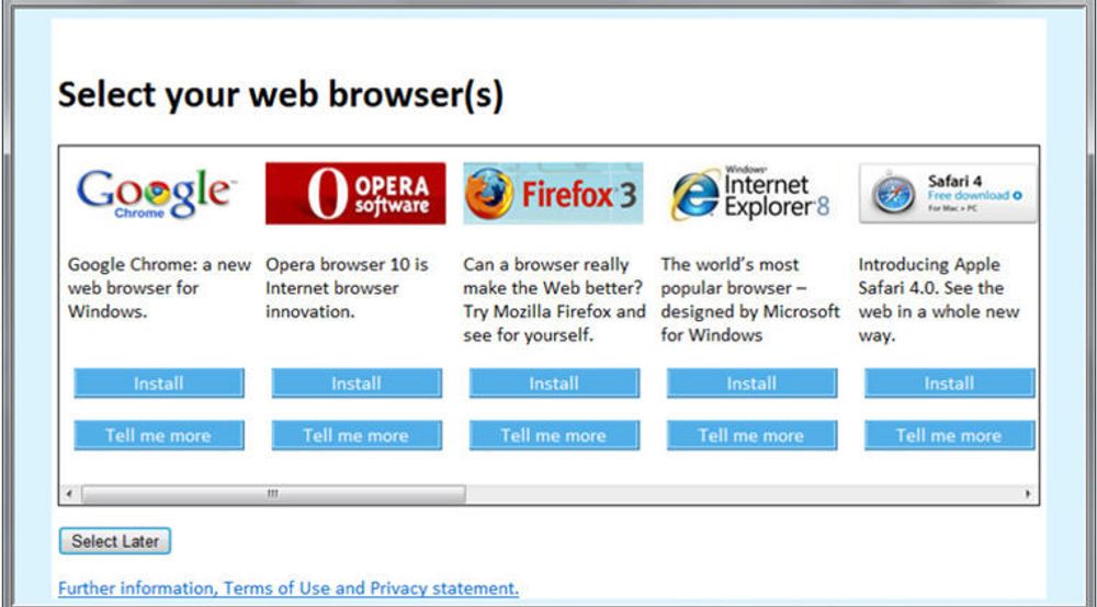 Ifølge EU-kommisjonen har Microsoft sabotert nettleservalget de ble pålagt i desember 2009, og fulgte fram til Windows 7 Service Pack 1 i februar i fjor.