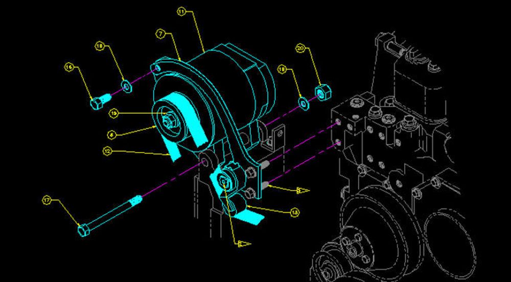 AutoCad brukes til alle typer konsturksjonstegninger.