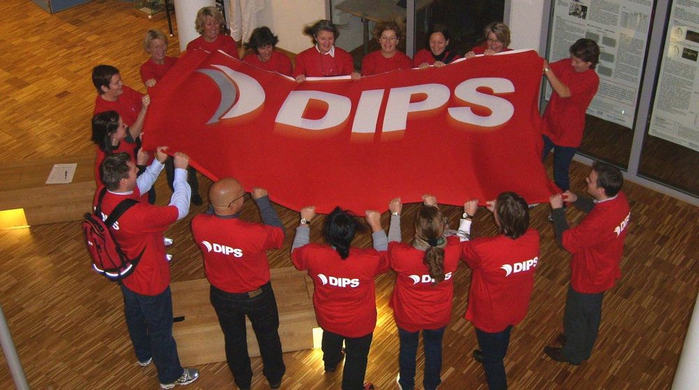 Vinneren kan bli med i «DIPS-gjengen». Bildet er fra oppstarten av DIPS på Sykehuset i Vestfold.