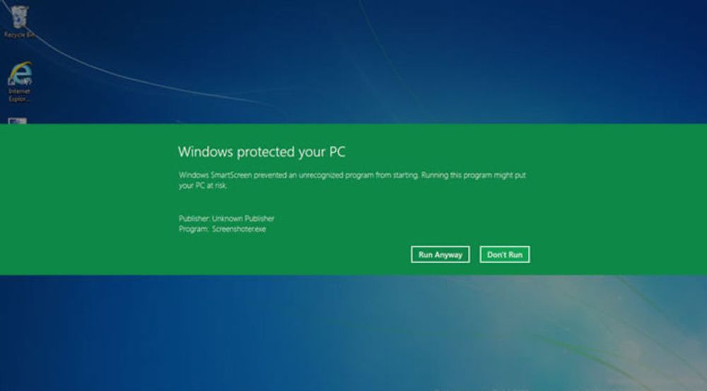 Windows SmartScreen er integrert i Windows 8 og skal kunne varsle brukeren dersom vedkommende forsøker å installere programvare som er mer eller mindre ukjent for Microsoft. Det er mulig å skru av funksjonen, men den er aktivert som standard i operativsystemet.