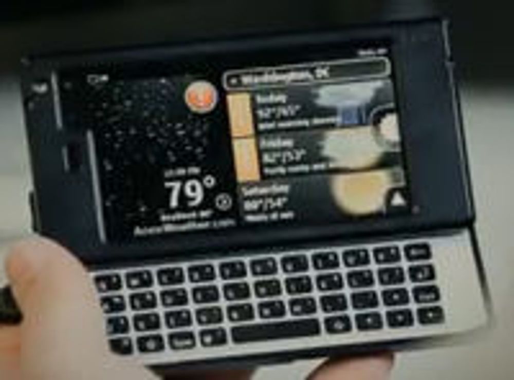 Angivelig Nokia N950 hentet fra utviklervideo utgitt av Nokia på YouTube.