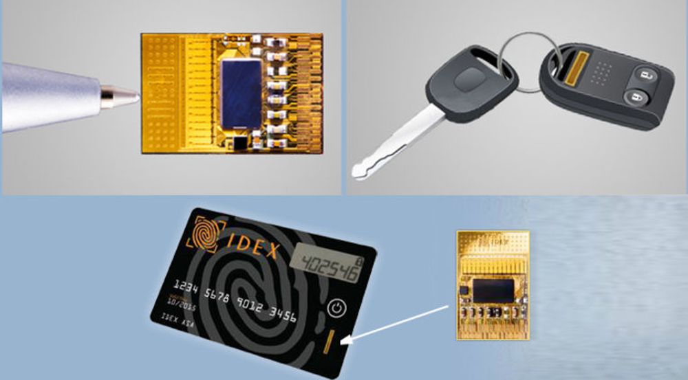 Biometriske ID-kort er en av mange mulige anvendelser av SmartFinger-teknologien til Idex.