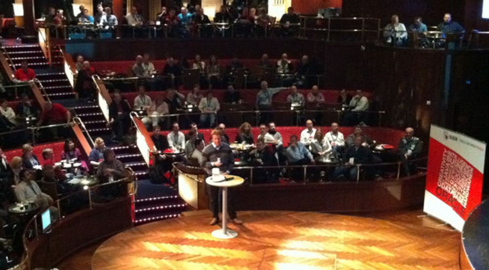 Oracle User Group Norway holder sine konferanser på Kiel-fergen, her fra arrangementet i 2011.