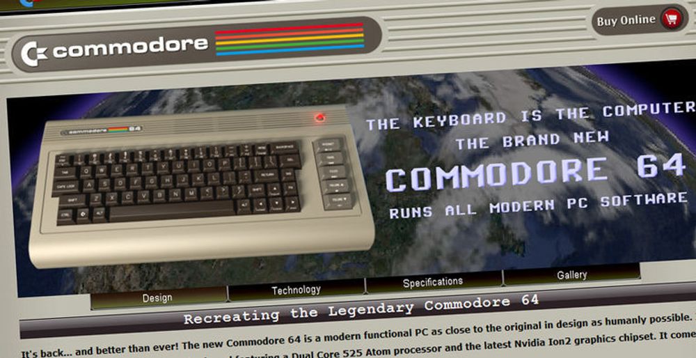 Tastaturet er datamaskinen: Klassikeren C-64 er tilbake, og bedre enn noensinne, ifølge Commodore USA.