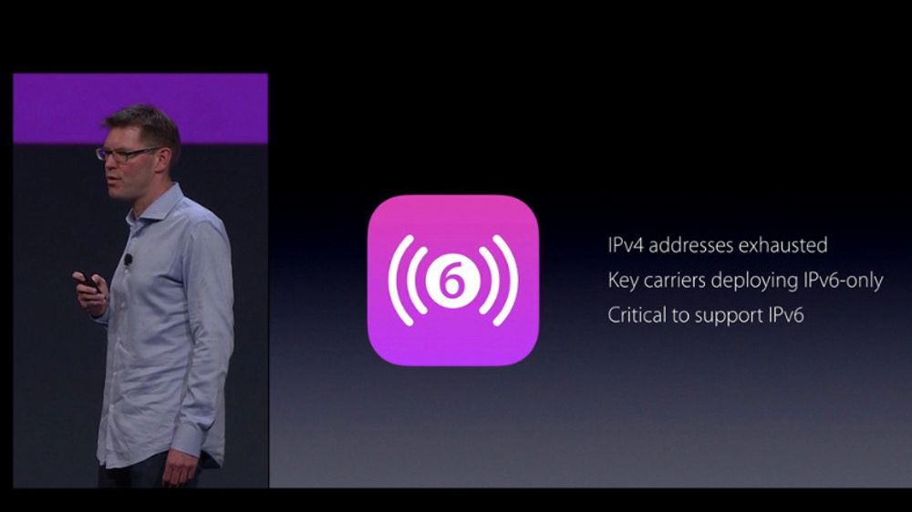 Apples Sebastian Marineau fortalte om krav til IPv6-støtte i nye iOS-apper under WWDC 2015.