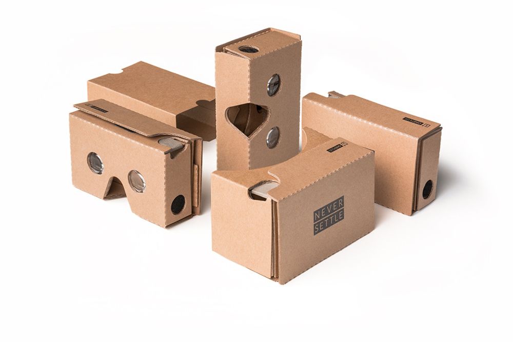 Selskapets egne VR-briller som skal fungere perfekt med OnePlus-mobilen. Disse vil deles ut gratis.