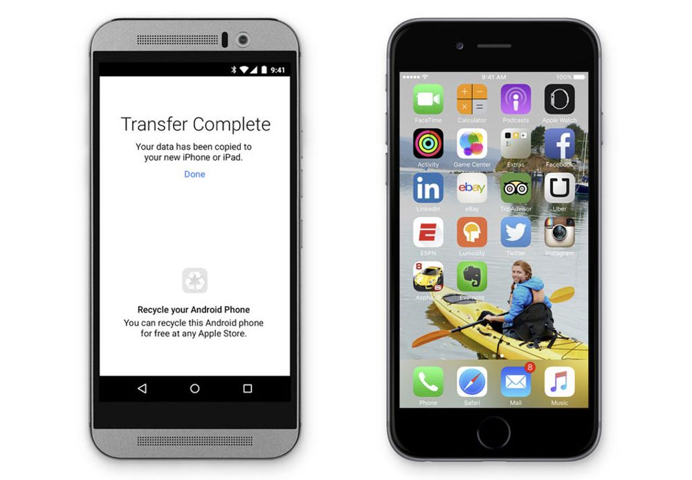 Det meste av innholdet fra en Android-telefon skal kunne flyttes til en iPhone.