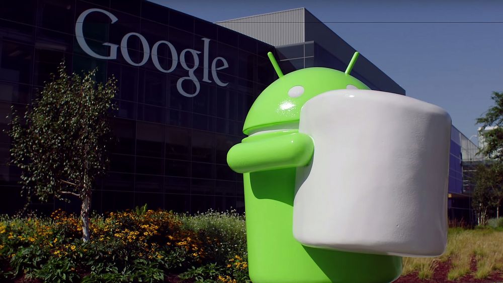 Android Marshmallow-statuen er nå på plass utenfor Googles hovedkvarter i Mountain View.