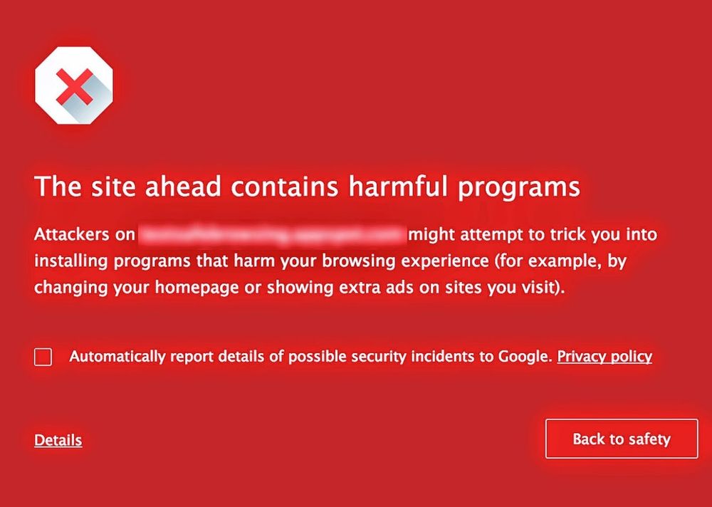 Dette er advarselen Chrome-brukerne vil se.