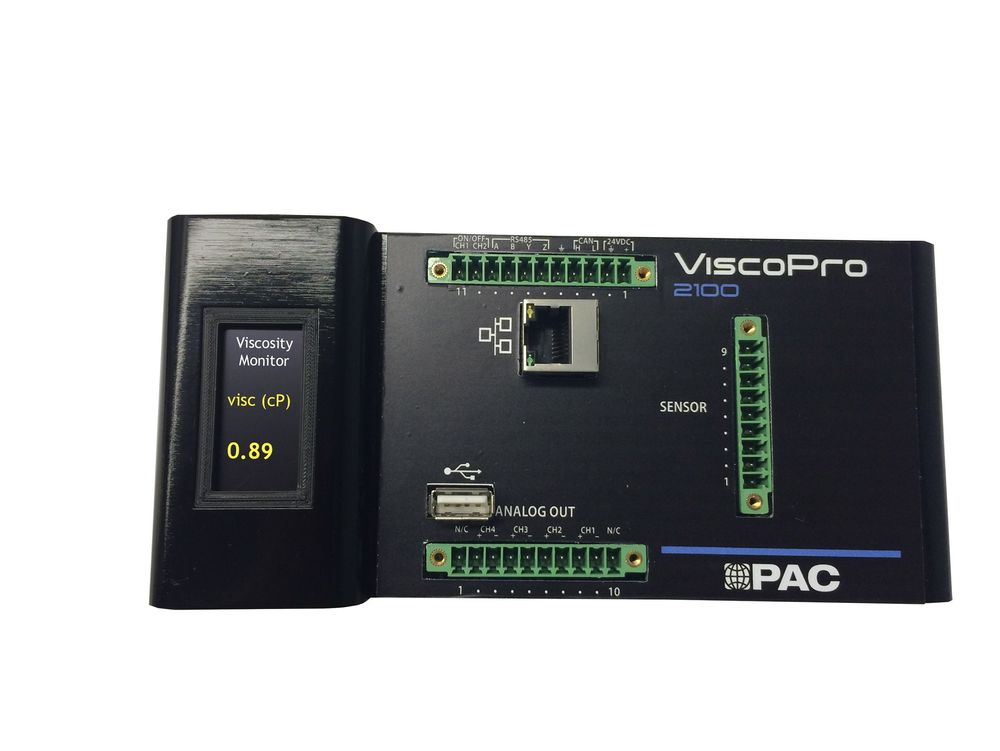 PAC ViscoPro 2100  måler viskositet, leveres av InLine Prosess. 