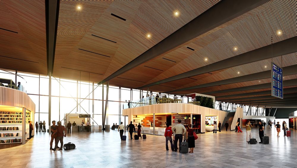 Den nye terminalen på Flesland.