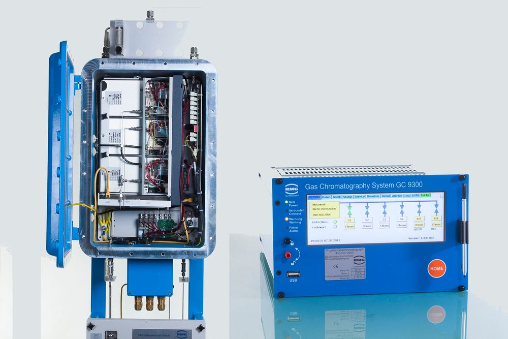 Gasskromatograf for naturgass som for eksempel kan måle både hydrogen- og oksygenkomponenter.