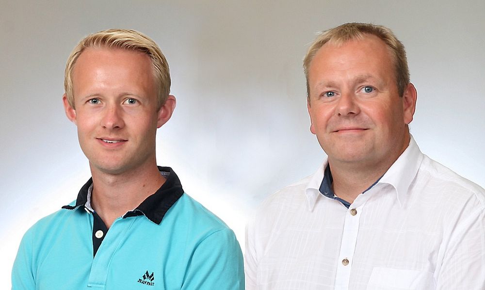 Daniel Sjønøst (til venstre) og Håkon Brakstad er nye hos Pepperl+Fuchs.