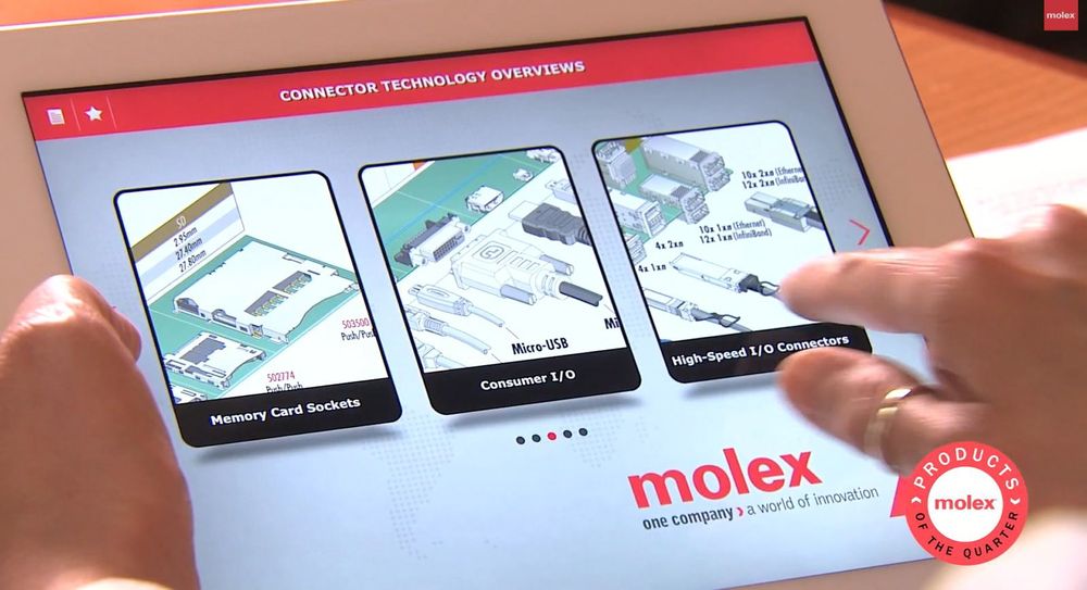 Ny app som gir tilgang til 90 produktfamilier hos Molex.