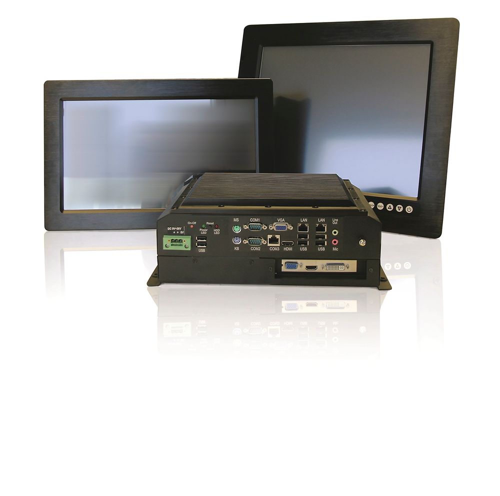 Marinegodkjente pc-er, panel-pc-er og monitorer med skjermstørrelser fra 8,4 til 24 tommer.
