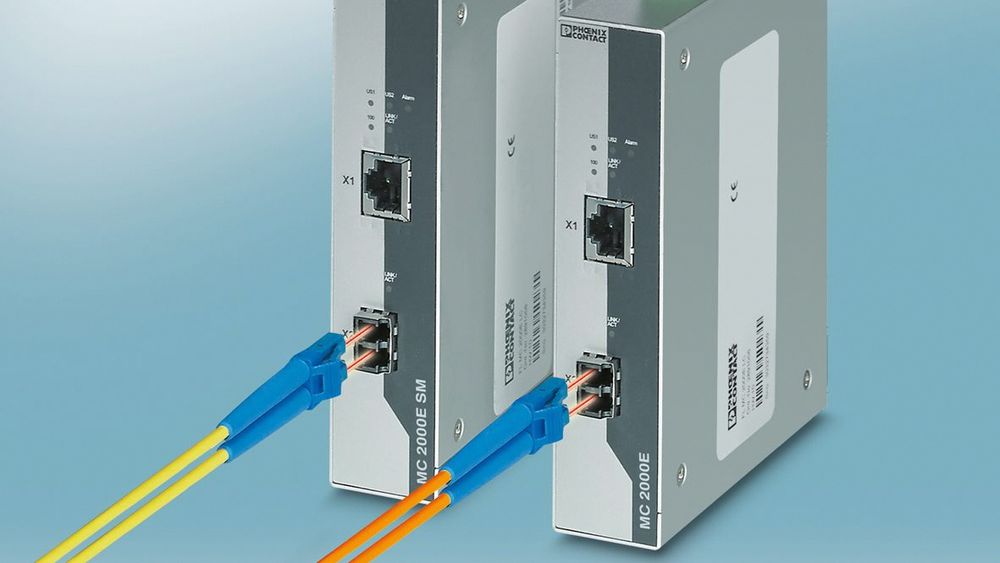 Optisk omformer Ethernet-medieomformeren FL MC 2000E  fra Phoenix Contact 