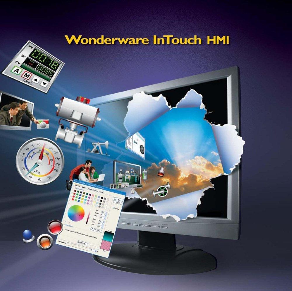 Wonderware Intouch Scada er en av løsningene som Scheider har overtatt fra Invensys.