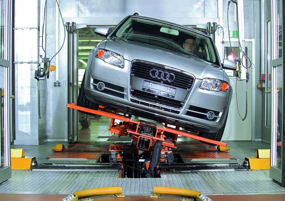Audi A4 test / produksjon