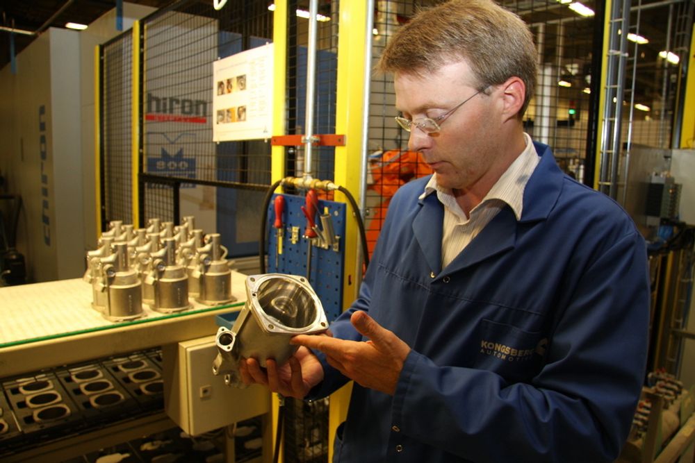Svein Martin Lund, fabrikksjef i Kongsberg Automotive