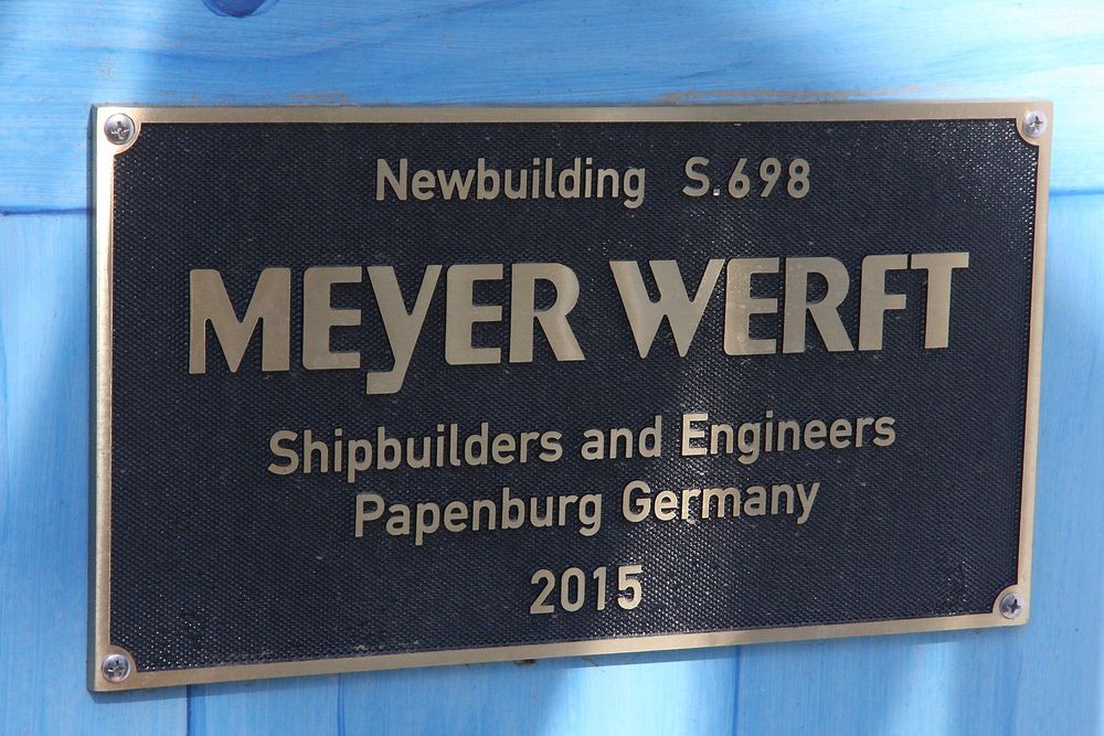 Ingen tvil om hvem som har bygget Anthem of the Seas. 