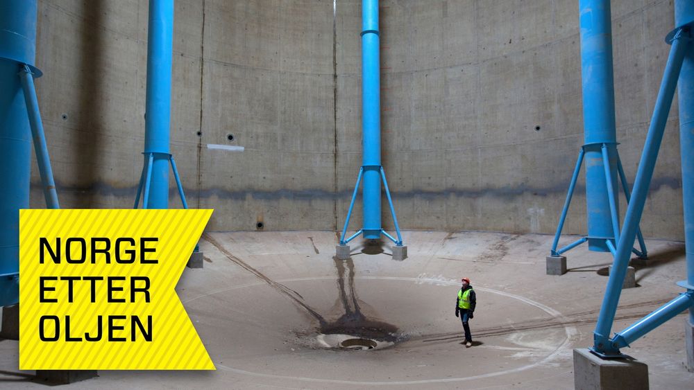 Fylt med kloakk. I denne 24 meter høye betongsiloen på over 30 meter i diameter, flyter det nå 17 millioner liter kloakkslam. Denne ansatte fra Pizzagalli Construction, som deltok i fornyingen av vannrenseanlegget i Washington, kom seg forhåpentlig ut i tide.