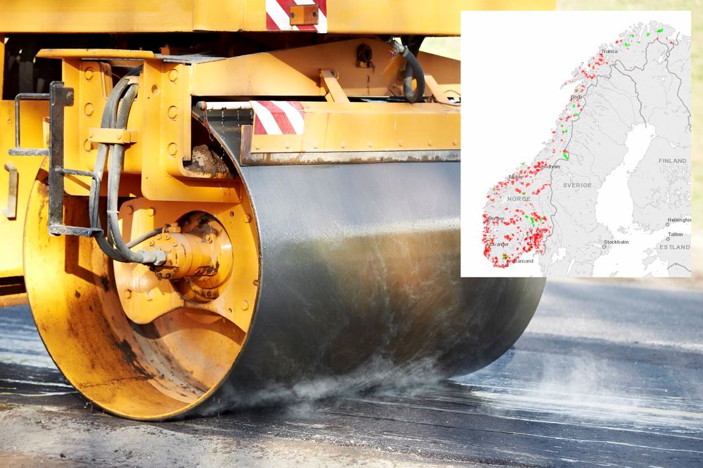 2,3 tonn asfalt skal legges ut på norske riks- og fylkesveier i 2015. 