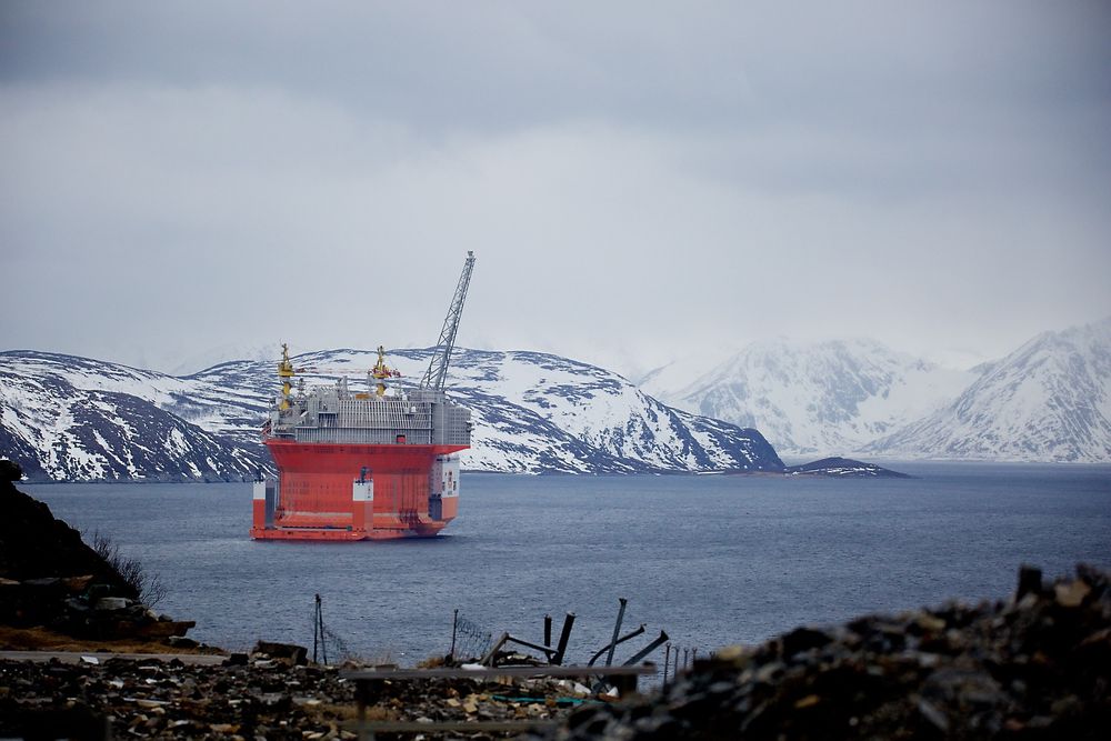 Goliat ligger rett utenfor Hammerfest.  Foto: Eirik Helland Urke