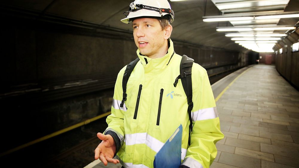 Planlegger anlegget: Herbrand Haraldseth er ansvarlig radioplanlegger for T-banen i Telenor. Foto: Eirik Helland Urke