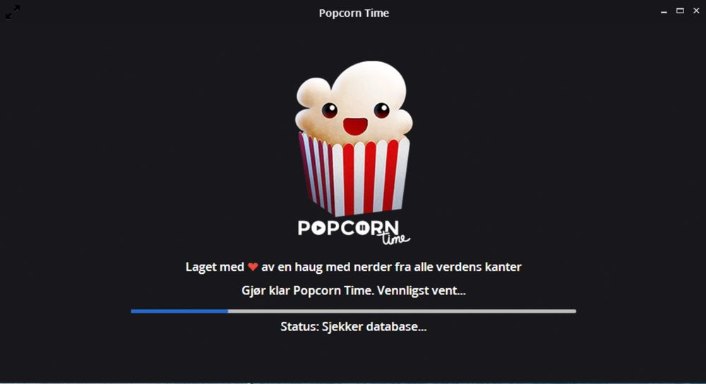 Ser hyggelig ut: Når Popcorn Time installeres kan de se ut som dette er rene nådegaven fra en del gavmilde nerder, som utviklerne beskriver seg som. Men fakum er at det de gir bort er tilgangen til andres eiendom. 