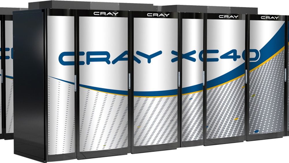 En slik Cray XC 40-maskin blir snart installert hos den norske seismikkgiganten PGS' kontor i Houston.