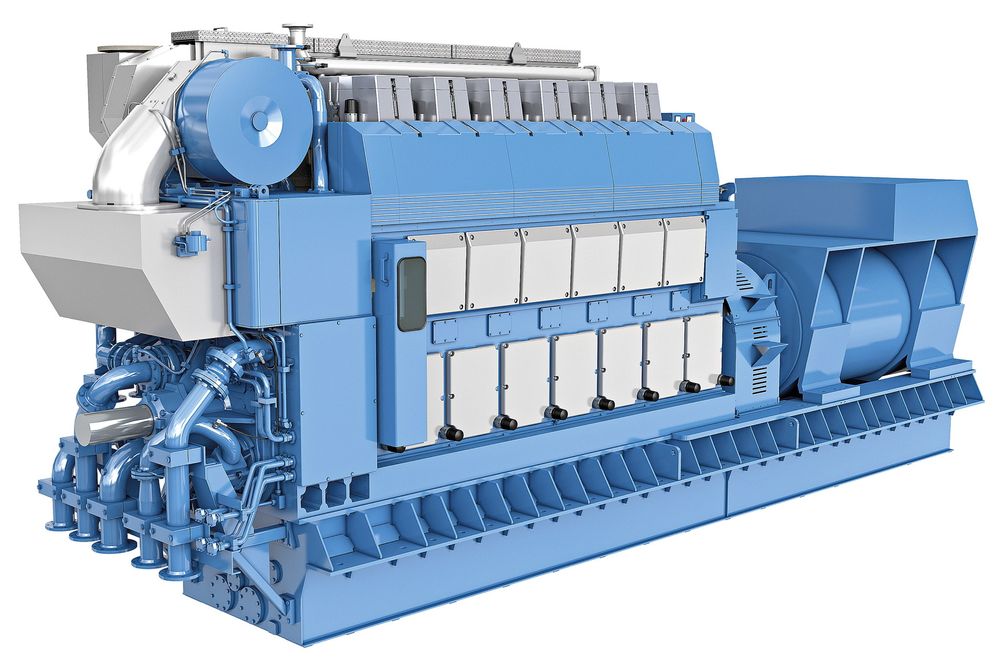  De seks B33:45-motorene gir en samlet effekt på 31,4 MW.