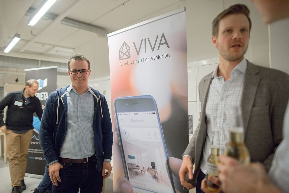  Henrik Holen i Vivalabs var en av de som presenterte sin startup og var på jakt etter flere medarbeidere. 