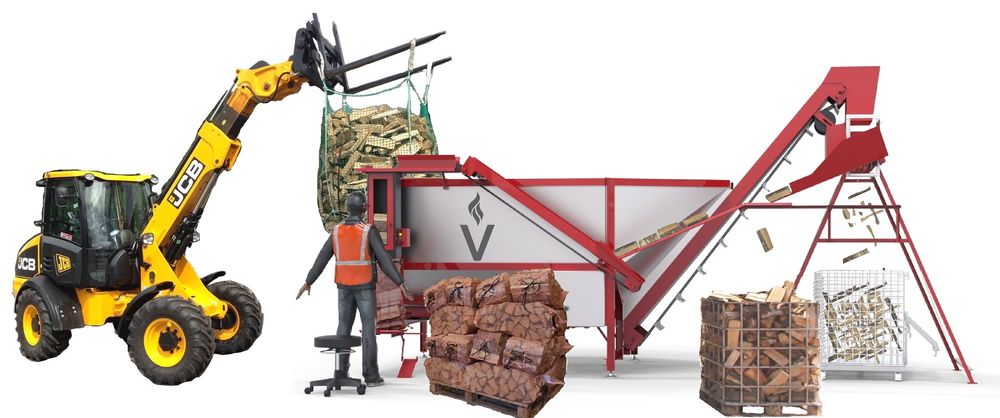 For hånd pakker man cirka 30 sekker i timen, ifølge gründerne. Deres maskin skal pakke 150 sekker i timen, tilsvarende én vedkubbe i sekundet.