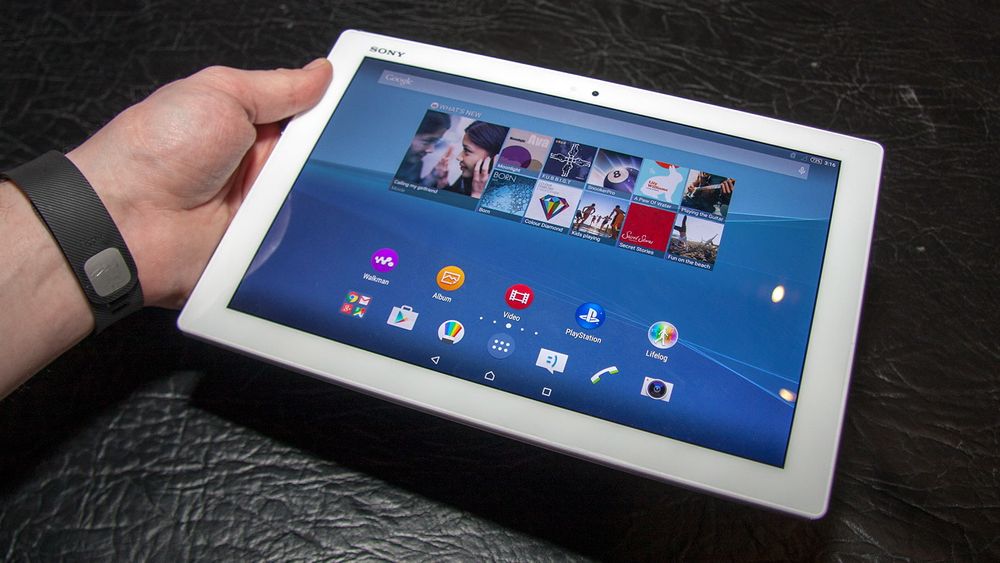 Sony Xperia Z4 Tablet er tynt og lett. 